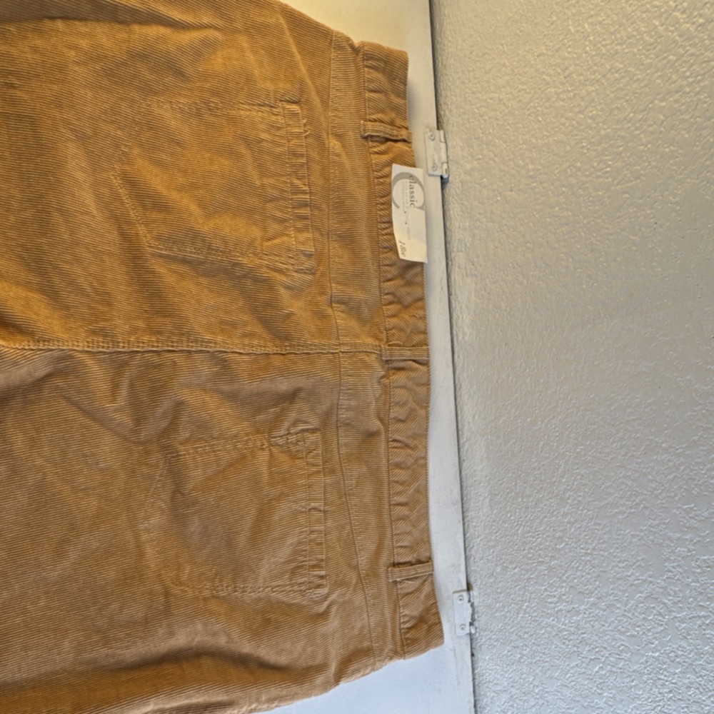 Cato Tan Corduroy Classic Straight Leg Stretch Pants Womens Plus Size 18W